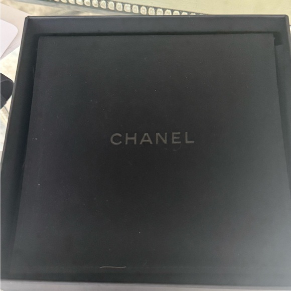 Authentic Chanel Mark Crystal Square Gold Choker Necklace - Picture 7 of 7